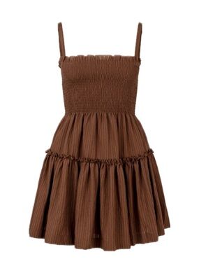 Hill House Brown Smocked Sundress